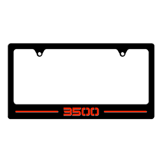 Custom 3500 License Plate Border