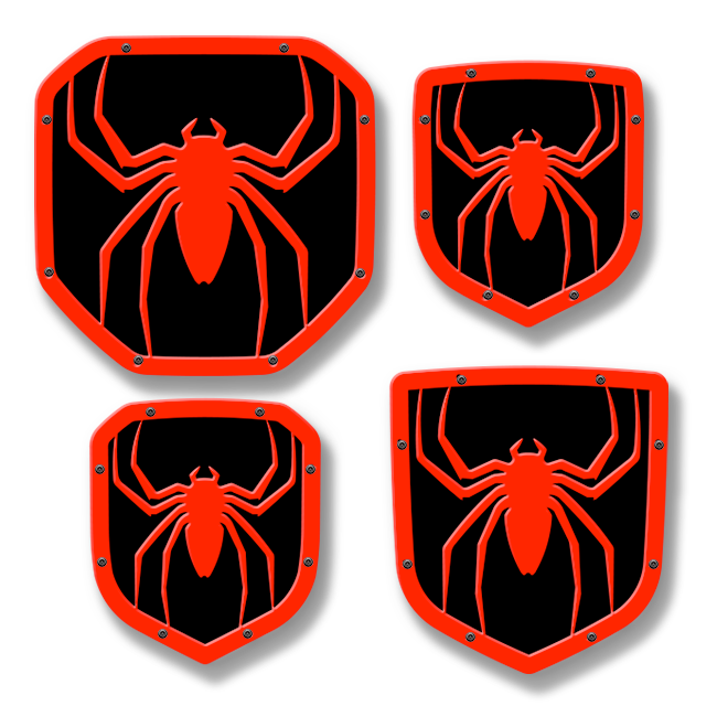 Emblème Spider Shield - Camions RAM®, calandre ou hayon - Compatible avec plusieurs modèles et années