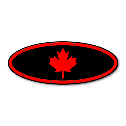 Maple Leaf Oval Replacement - Fits Multiple Ford® Trucks - Fully Customizable Colors