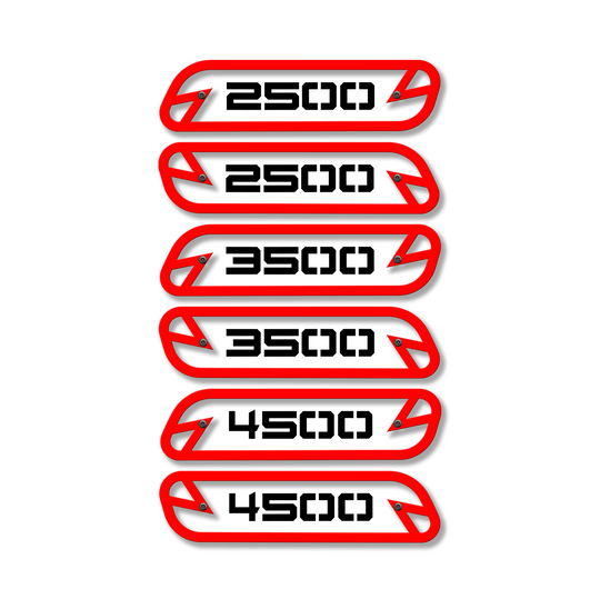 Emblèmes de capot de rechange 2500, 3500 ou 4500 - Compatibles avec les modèles Ram® 2500, 3500, 4500 2019-2023 - Entièrement personnalisables, à LED ou sans LED