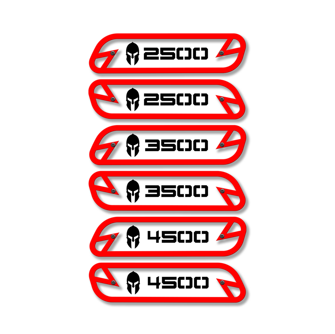 Remplacement des emblèmes de capot Spartan 2500/3500/4500 - Compatible avec les modèles Ram® 2500, 3500, 4500 2019-2023 - Entièrement personnalisable, LED ou non LED