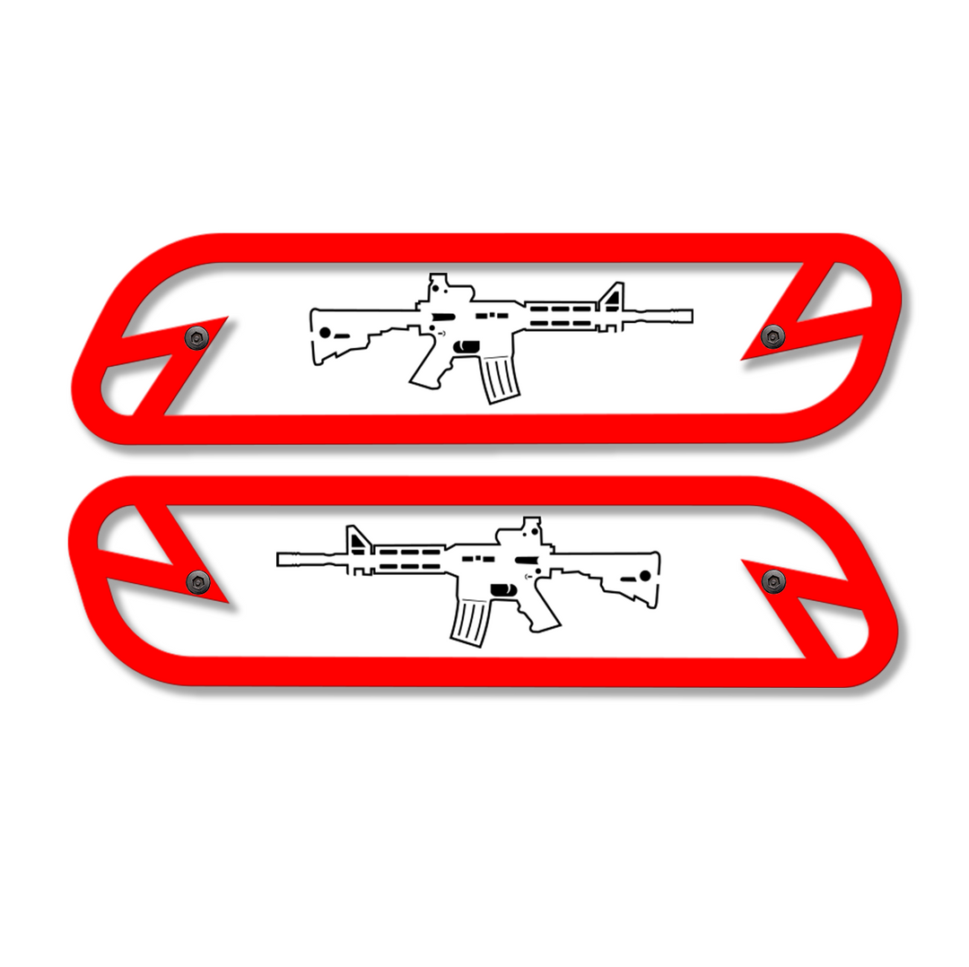 AR15 Hood Emblem Replacements - Fits 2019-2023 Ram® 2500, 3500, 4500 - Fully Customizable, LED or Non-LED