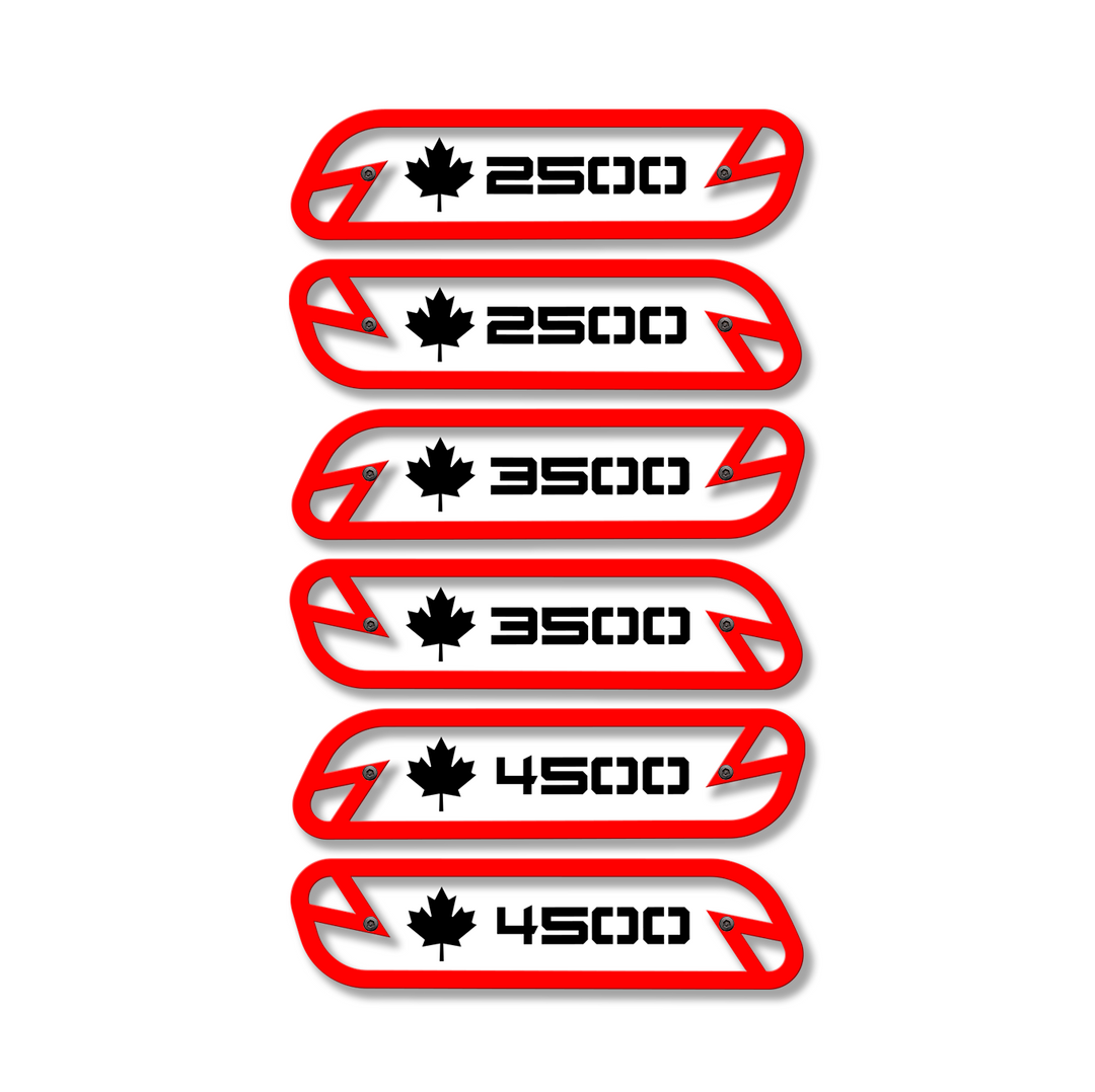 Maple Leaf 2500/3500/4500 Hood Emblem Replacements - Fits 2019-2025 Ram® 2500, 3500, 4500 - Fully Customizable, LED or Non-LED