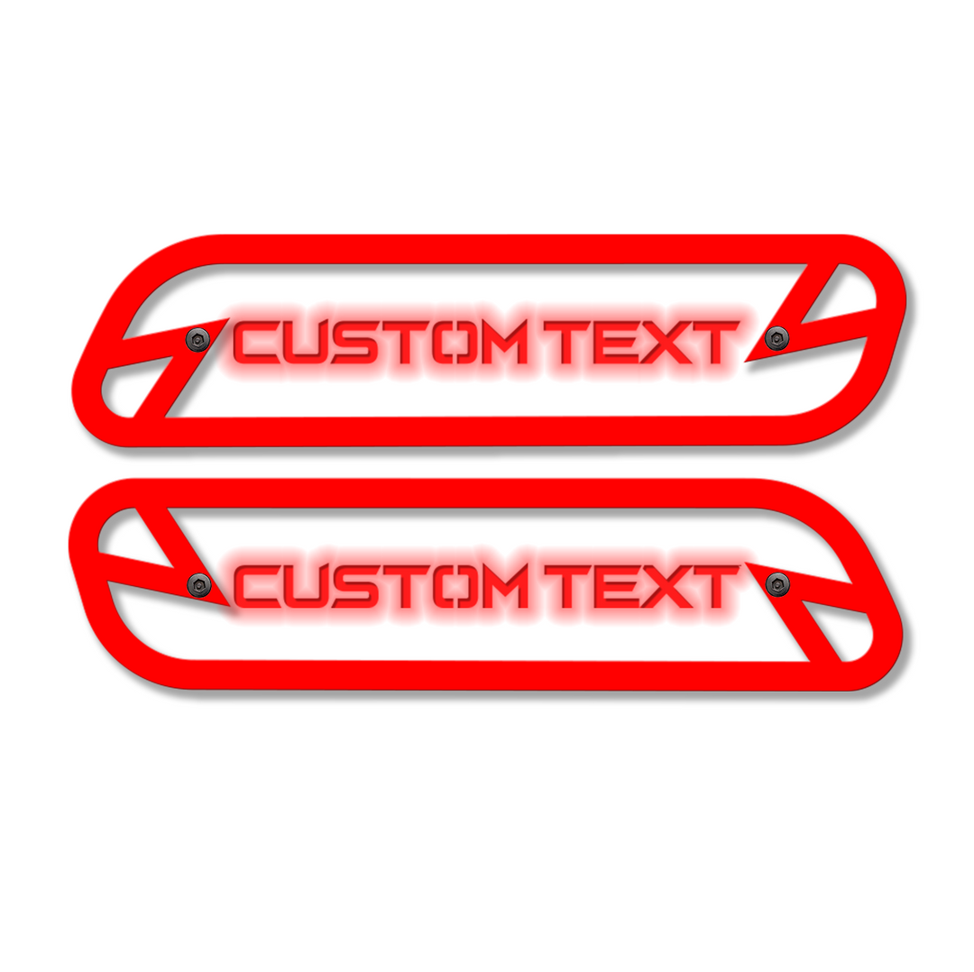 Custom Text Hood Emblem Replacements - Fits 2019-2023 Ram® 2500, 3500, 4500 - Fully Customizable, LED or Non-LED