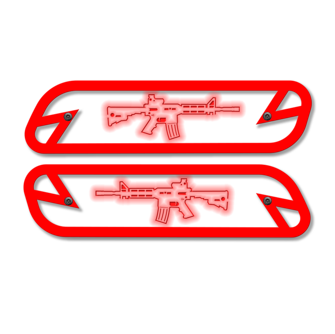 AR15 Hood Emblem Replacements - Fits 2019-2023 Ram® 2500, 3500, 4500 - Fully Customizable, LED or Non-LED