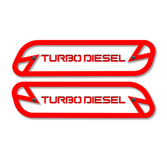 Turbo Diesel Hood Emblem Replacements - Fits 2019-2023 Ram® 2500, 3500, 4500 - Fully Customizable, LED or Non-LED