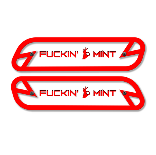 F*ckin' Mint Hood Emblem Replacements - Fits 2019-2025 Ram® 2500, 3500, 4500 - Fully Customizable, LED or Non-LED