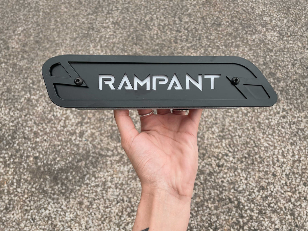 Custom Text Hood Emblem Replacements - Fits 2019-2023 Ram® 2500, 3500, 4500 - Fully Customizable, LED or Non-LED