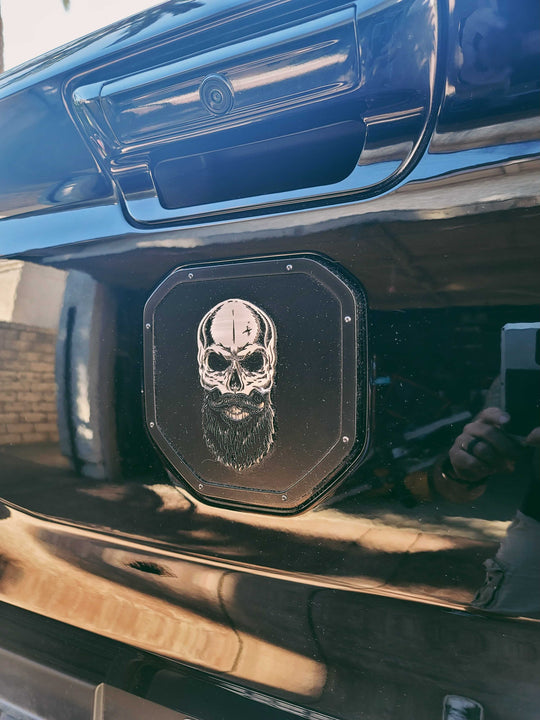 Bearded Skull Shield Emblem - RAM® Trucks, Grille or Tailgate - Fits Multiple Models and Years