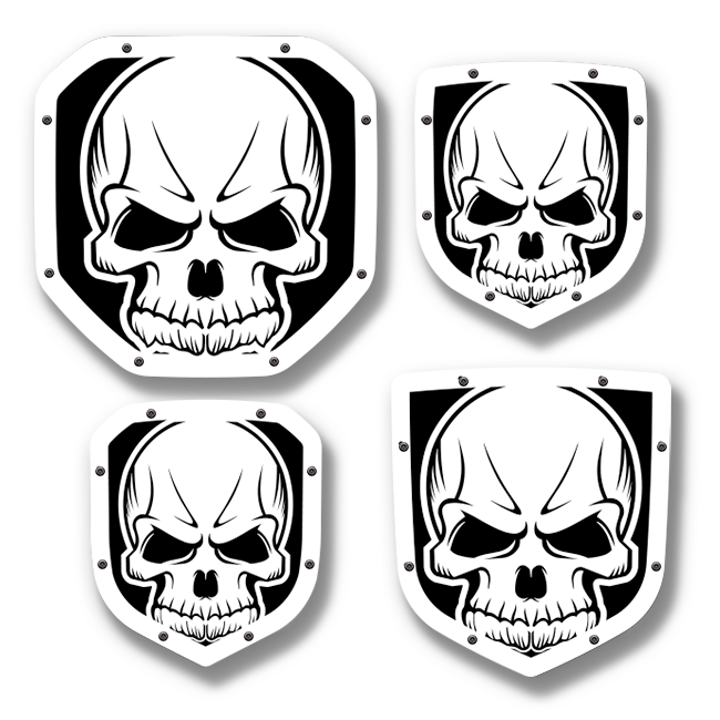 Skull Shield Emblem - RAM® Trucks, Grille or Tailgate - Fits Multiple Models and Years