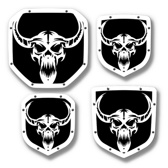 Longhorn Skull Shield Emblem - RAM® Trucks, Grille or Tailgate - Fits Multiple Models and Years