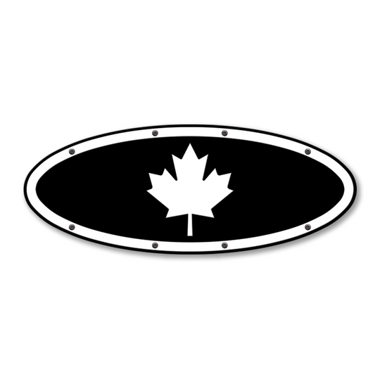 Maple Leaf Oval Replacement - Fits Multiple Ford® Trucks - Fully Customizable Colors