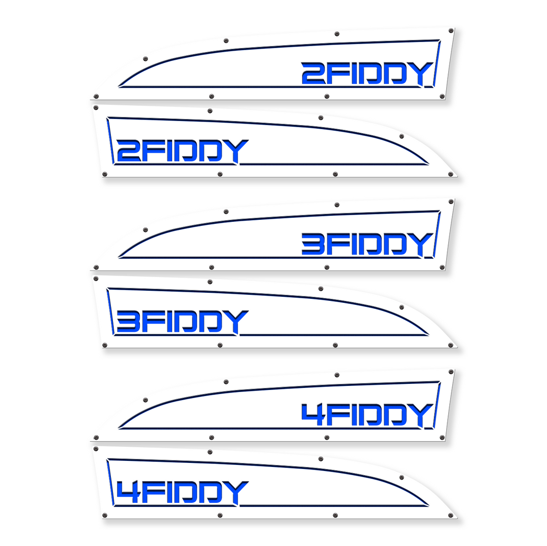 Remplacement des badges d'aile Ford® Super Duty® 2Fiddy, 3Fiddy, 4Fiddy 11-16 - Entièrement personnalisable, LED et non LED