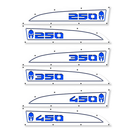 Remplacement des badges d'aile Ford® Super Duty® Spartan 250, 350 ou 450 11-16 - Entièrement personnalisable, LED et non LED