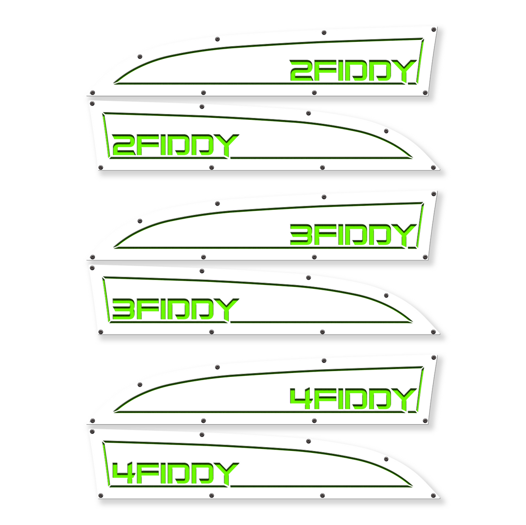 2Fiddy, 3Fiddy, 4Fiddy 11-16 Ford® Super Duty® Fender Badge Replacements - Fully Customizable, LED and Non-LED