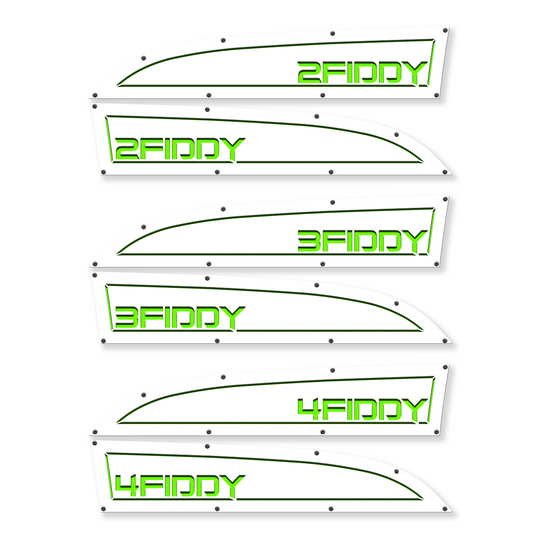 Remplacement des badges d'aile Ford® Super Duty® 2Fiddy, 3Fiddy, 4Fiddy 11-16 - Entièrement personnalisable, LED et non LED