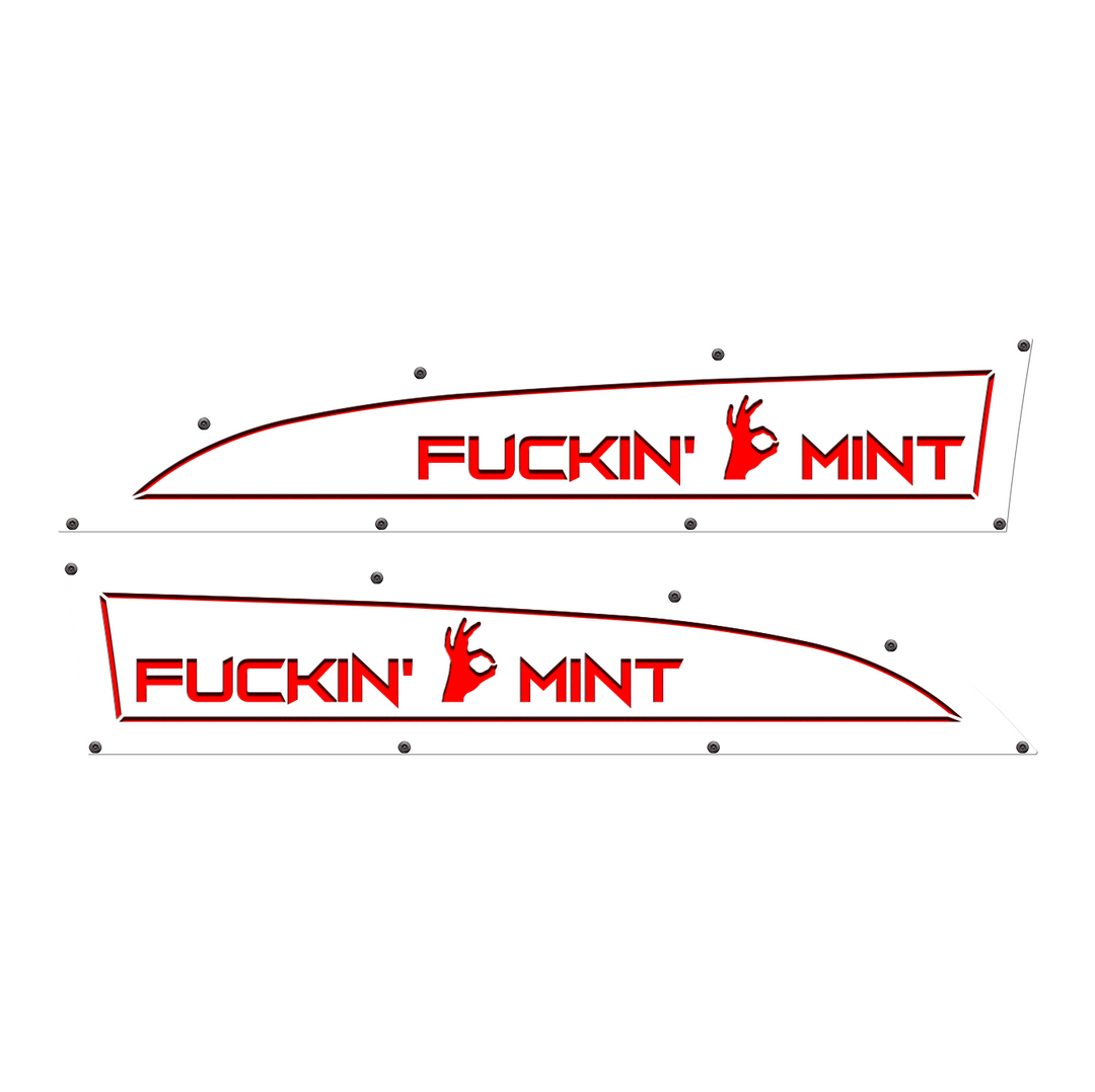 F*ckin' Mint 11-16 Ford® Super Duty® Fender Badge Replacements - Fully Customizable, LED and Non-LED