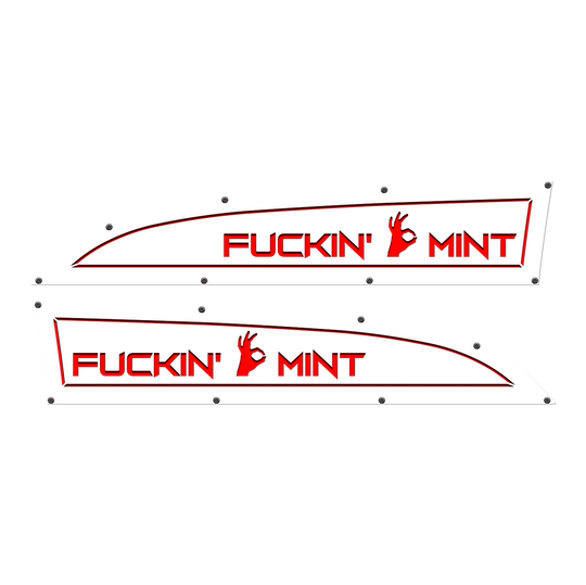 F*ckin' Mint 11-16 Ford® Super Duty® Fender Badge Replacements - Fully Customizable, LED and Non-LED