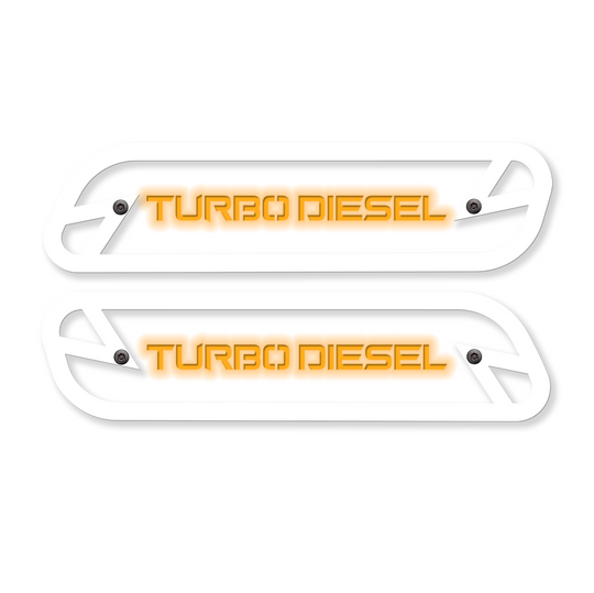 Turbo Diesel Hood Emblem Replacements - Fits 2019-2025 Ram® 2500, 3500, 4500 - Fully Customizable, LED or Non-LED