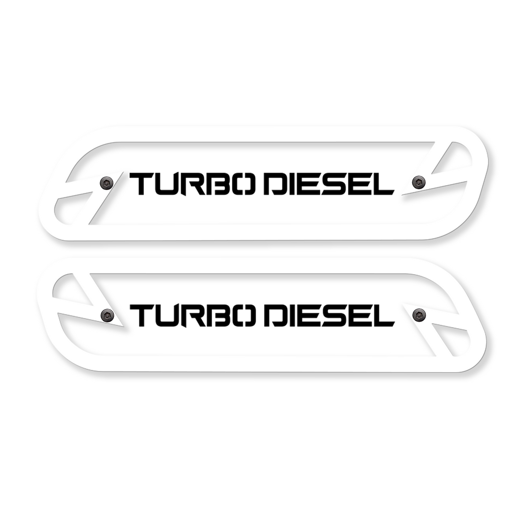 Turbo Diesel Hood Emblem Replacements - Fits 2019-2025 Ram® 2500, 3500, 4500 - Fully Customizable, LED or Non-LED