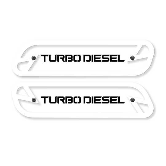 Turbo Diesel Hood Emblem Replacements - Fits 2019-2023 Ram® 2500, 3500, 4500 - Fully Customizable, LED or Non-LED