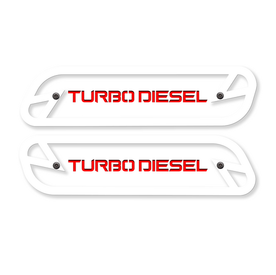 Turbo Diesel Hood Emblem Replacements - Fits 2019-2023 Ram® 2500, 3500, 4500 - Fully Customizable, LED or Non-LED