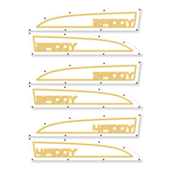 2Fiddy, 3Fiddy, 4Fiddy 11-16 Ford® Super Duty® Fender Badge Replacements - Fully Customizable, LED and Non-LED