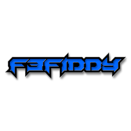 Custom F3Fiddy Text Emblem - Powder Coated Aluminum - Choose Your Colors