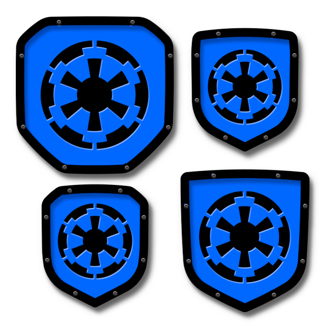 Emblème de bouclier Galactic Insignia - Camions, calandre et hayon RAM® - Compatible avec plusieurs modèles et années