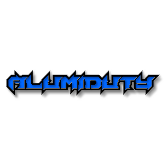 Custom Alumiduty Text Emblem - Powder Coated Aluminum - Choose Your Colors