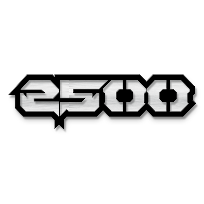 2500 Text Custom 2500 Text Emblem - Powder Coated Aluminum - Choose Your Colors ...