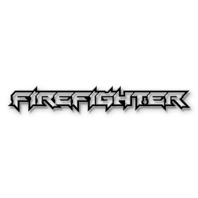 Custom Firefighter Text Emblem - Powder Coated Aluminum - Choose Your Colors