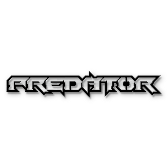 Custom Predator Text Emblem - Powder Coated Aluminum - Choose Your Colors