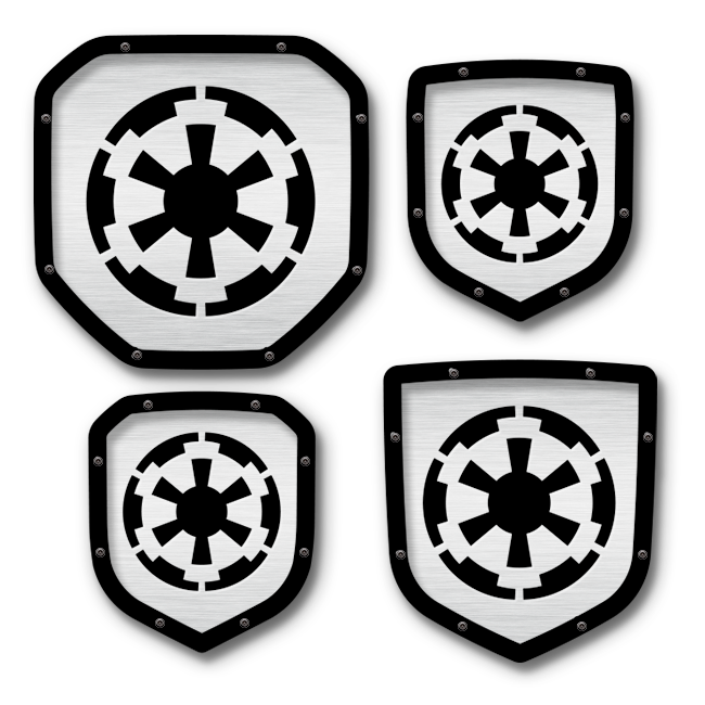 Emblème de bouclier Galactic Insignia - Camions, calandre et hayon RAM® - Compatible avec plusieurs modèles et années