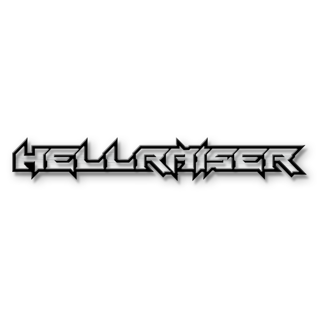 Custom Hellraiser Text Emblem - Powder Coated Aluminum - Choose Your Colors