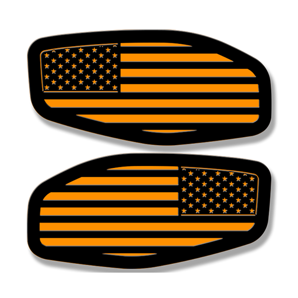 Side Fender Badge Replacements - American Flag - Fits 2016-2024 Nissan Titan®