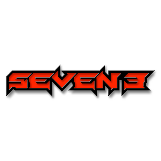 Custom Seven3 Text Emblem - Powder Coated Aluminum - Choose Your Colors