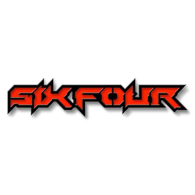 Custom Six Four Text Emblem - Powder Coated Aluminum - Choose Your Col ...