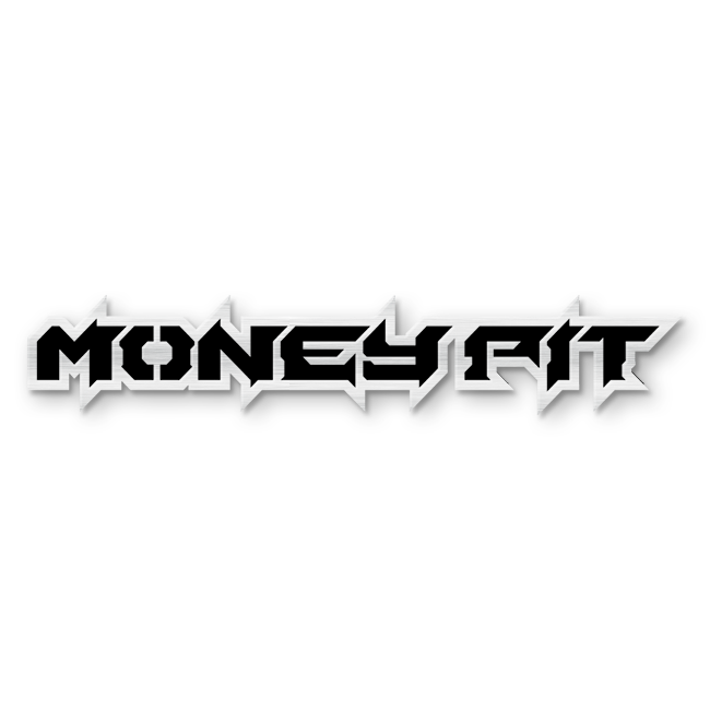 Custom Money Pit Text Emblem - Powder Coated Aluminum - Choose Your Colors