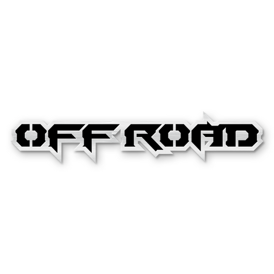 Custom Off Road Text Emblem - Powder Coated Aluminum - Choose Your Colors