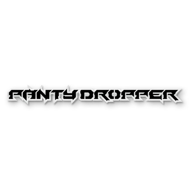 Custom Panty Dropper Text Emblem - Powder Coated Aluminum - Choose Your Colors