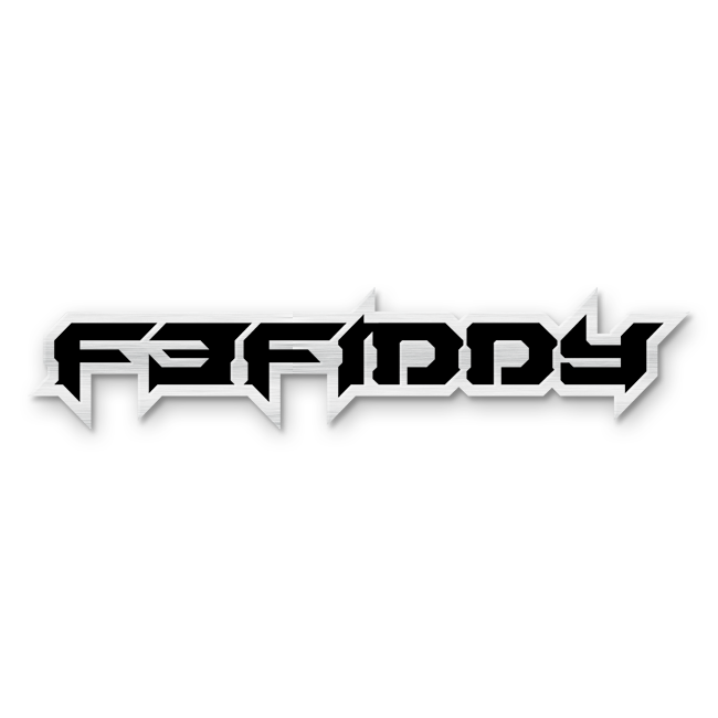 Custom F3Fiddy Text Emblem - Powder Coated Aluminum - Choose Your Colors