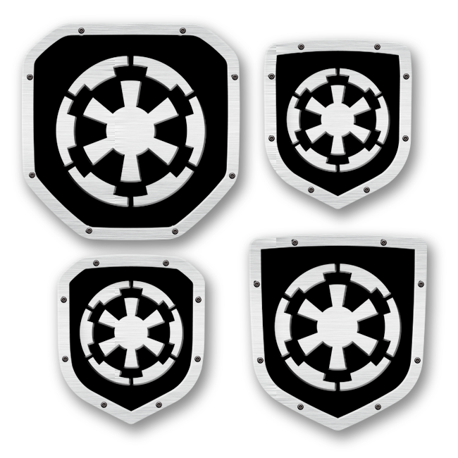 Emblème de bouclier Galactic Insignia - Camions, calandre et hayon RAM® - Compatible avec plusieurs modèles et années