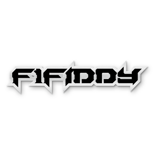 Custom F1Fiddy Text Emblem - Powder Coated Aluminum - Choose Your Colors