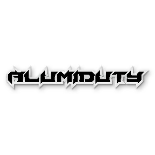 Custom Alumiduty Text Emblem - Powder Coated Aluminum - Choose Your Colors