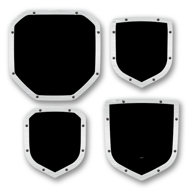 Border Shield Emblem - RAM® Trucks, Grille and Tailgate - Fits Multiple Models and Years