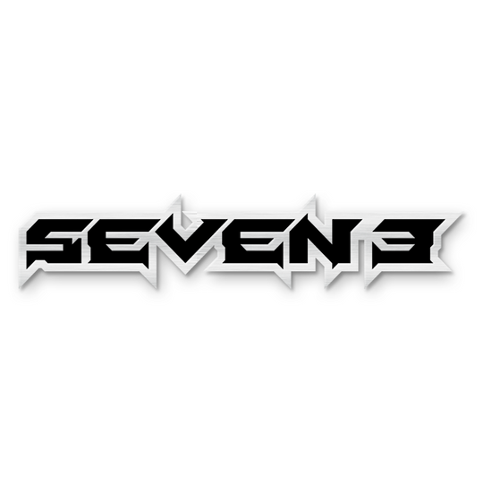 Custom Seven3 Text Emblem - Powder Coated Aluminum - Choose Your Colors