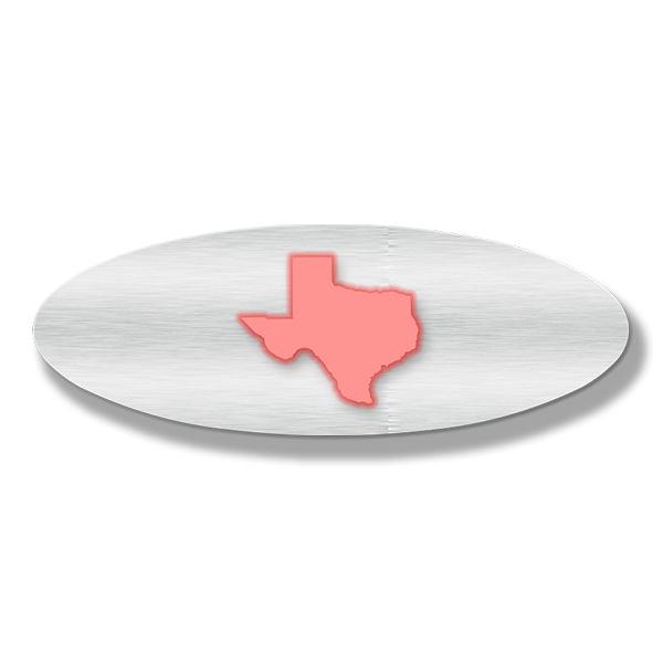 Texas Oval Replacement - Illuminated - 9" - Fits Multiple Vehicles