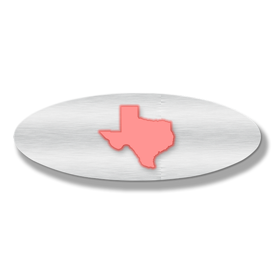 Texas Oval Replacement - Illuminated - 9" - Fits Multiple Vehicles