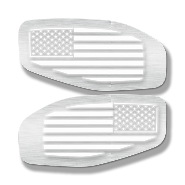 LED Side Fender Badge Replacements - American Flag - Fits 2016-2020 Nissan Titan®